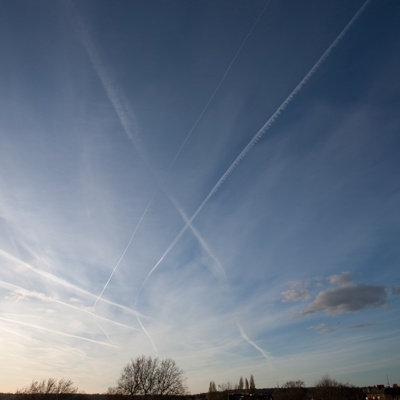  傍晚的日落天空景观风景 