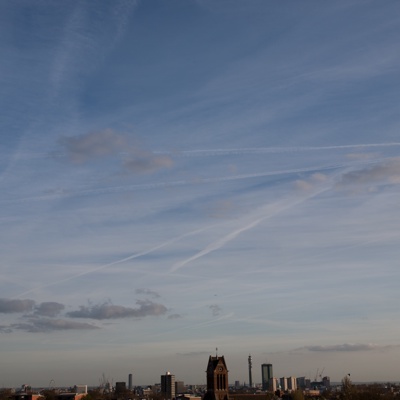  傍晚的日落天空景观风景 