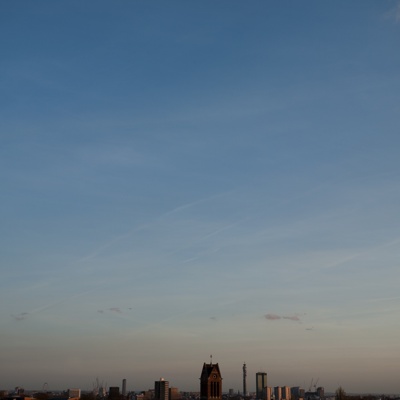  傍晚的日落天空景观风景 