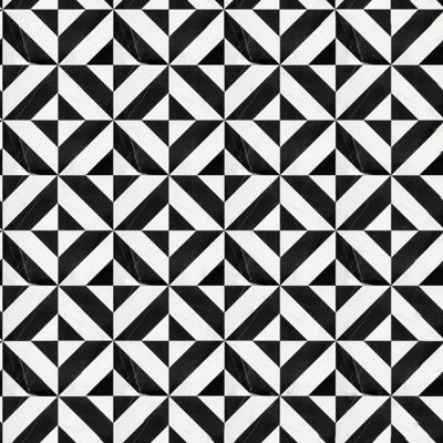  黑白大理石条纹拼花 条纹拼花 瓷砖大理石拼花地砖 