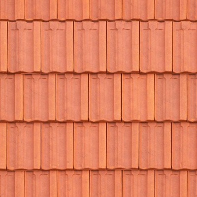  无缝中式建筑屋顶红色陶土沥青瓦片 