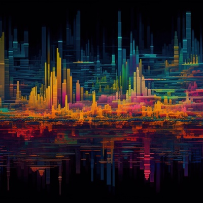  科技感数字屏幕贴图 