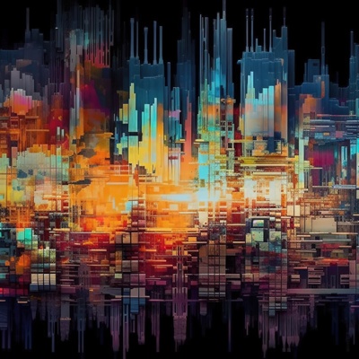  科技感数字屏幕贴图 