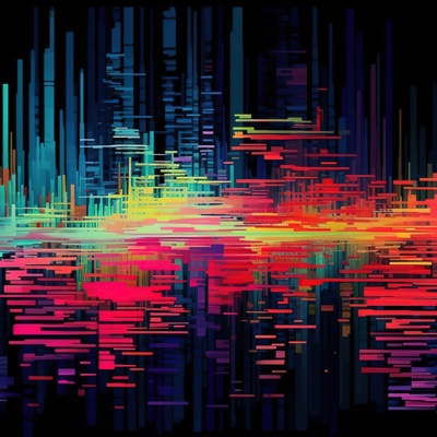  科技感数字屏幕贴图 