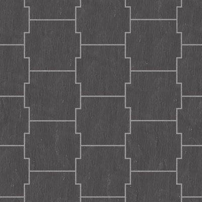  无缝花岗岩石材几何拼花地砖人行道路地面广场铺贴 