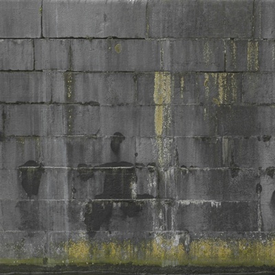  现代新中式其它墙面 灰色做旧石头墙面 外墙 