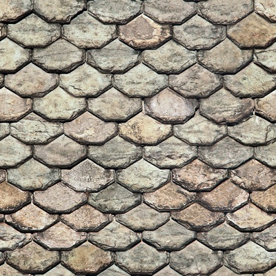  无缝别墅建筑屋顶中式仿古石板瓦片 