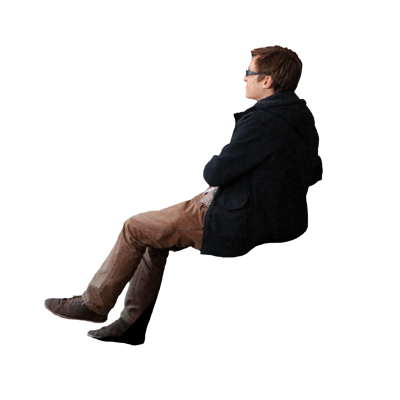  png免抠坐姿人物 办公人物 商务人物 时尚休闲人物 