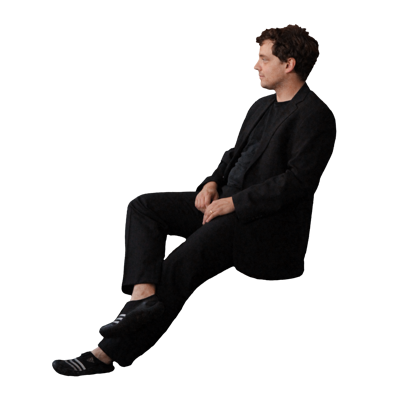  png免抠坐姿人物 办公人物 商务人物 时尚休闲人物 