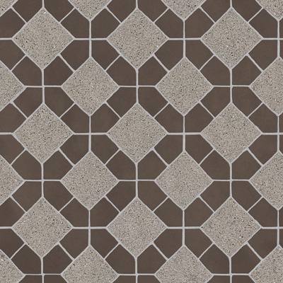  无缝水泥拼花地砖人行道路地面广场铺贴 