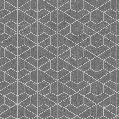  无缝灰色水泥拼花地砖人行道路地面广场铺贴 