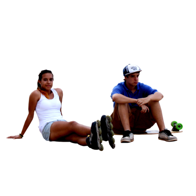  png免抠坐姿人物 休闲坐卧草坪的人 户外游玩人物 草坪上休 