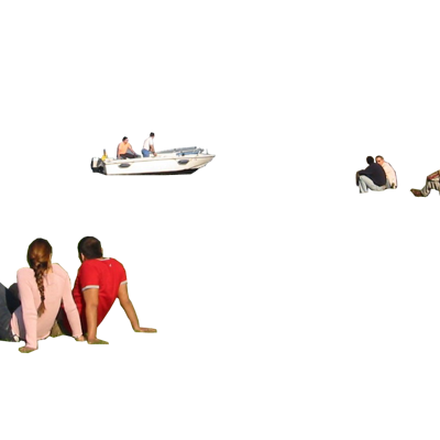  png免抠坐姿人物 休闲坐卧草坪的人 户外游玩人物 草坪上休 