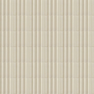  米黄色立体条形瓷砖贴图 