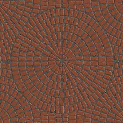  无缝鹅软石拼花地砖人行道路地面广场铺贴 