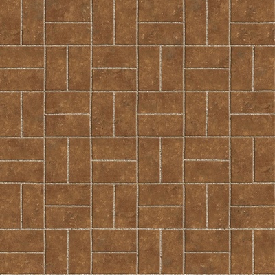  无缝陶瓦拼花地砖人行道路地面广场铺贴 