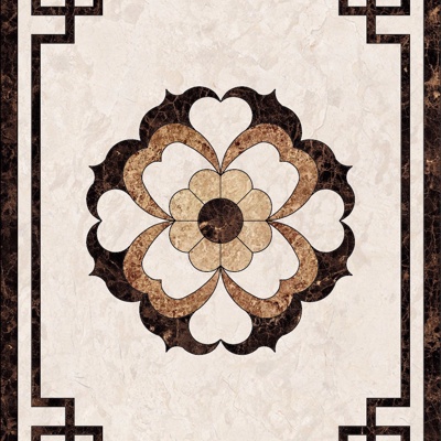  简约石材拼花 欧式大理石拼花 石材拼花地砖 