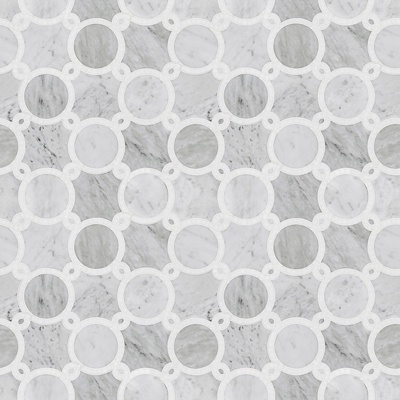  无缝现代白色大理石石材几何拼接拼花图案瓷砖地砖墙砖 