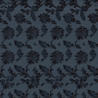  无缝蓝色碎碎花纹图案天鹅绒布纹布料面料 