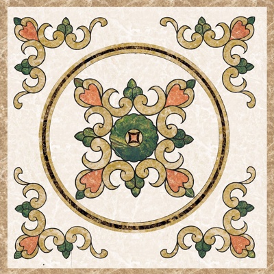  欧式石材拼花 大理石拼花 瓷砖地面 