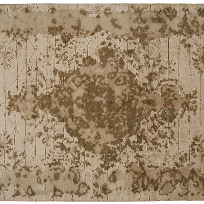  免扣欧式古典复古做旧中古地毯 