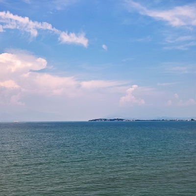  湖面海面景观风景 