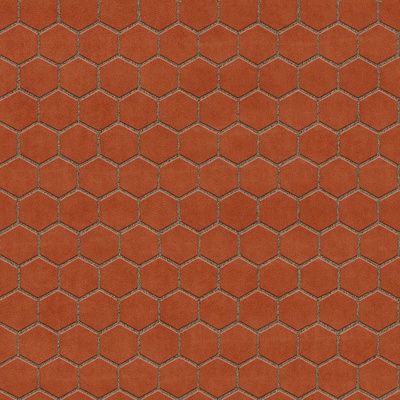  无缝六角形石材拼花地砖人行道路地面广场铺贴 