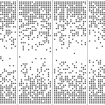  穿孔板 黑白渐变穿孔板 穿孔金属板 镂空铝板 黑白洞洞板 黑 