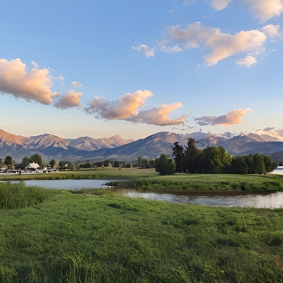  外景天空 草原天空外景观 