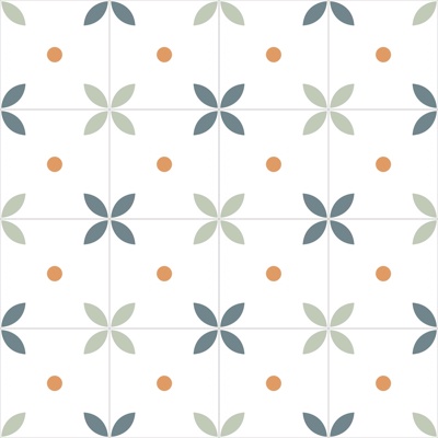  蓝绿色小清新现代简约拼花瓷砖贴图 