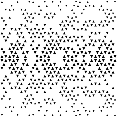  三角形错位穿孔板 渐变规律排列金属冲孔铝板 