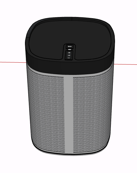 现代电动垃圾桶su模型