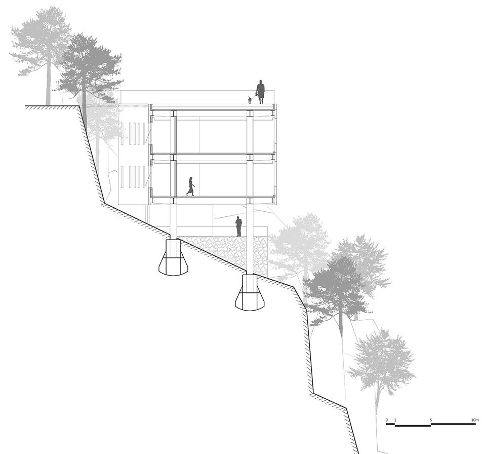 1350㎡的安龙国家山地户外运动示范公园溶岩美术馆—三文建筑/何崴