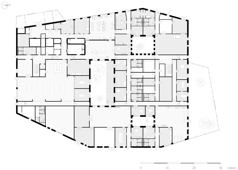 ▼工作坊一层平面图
