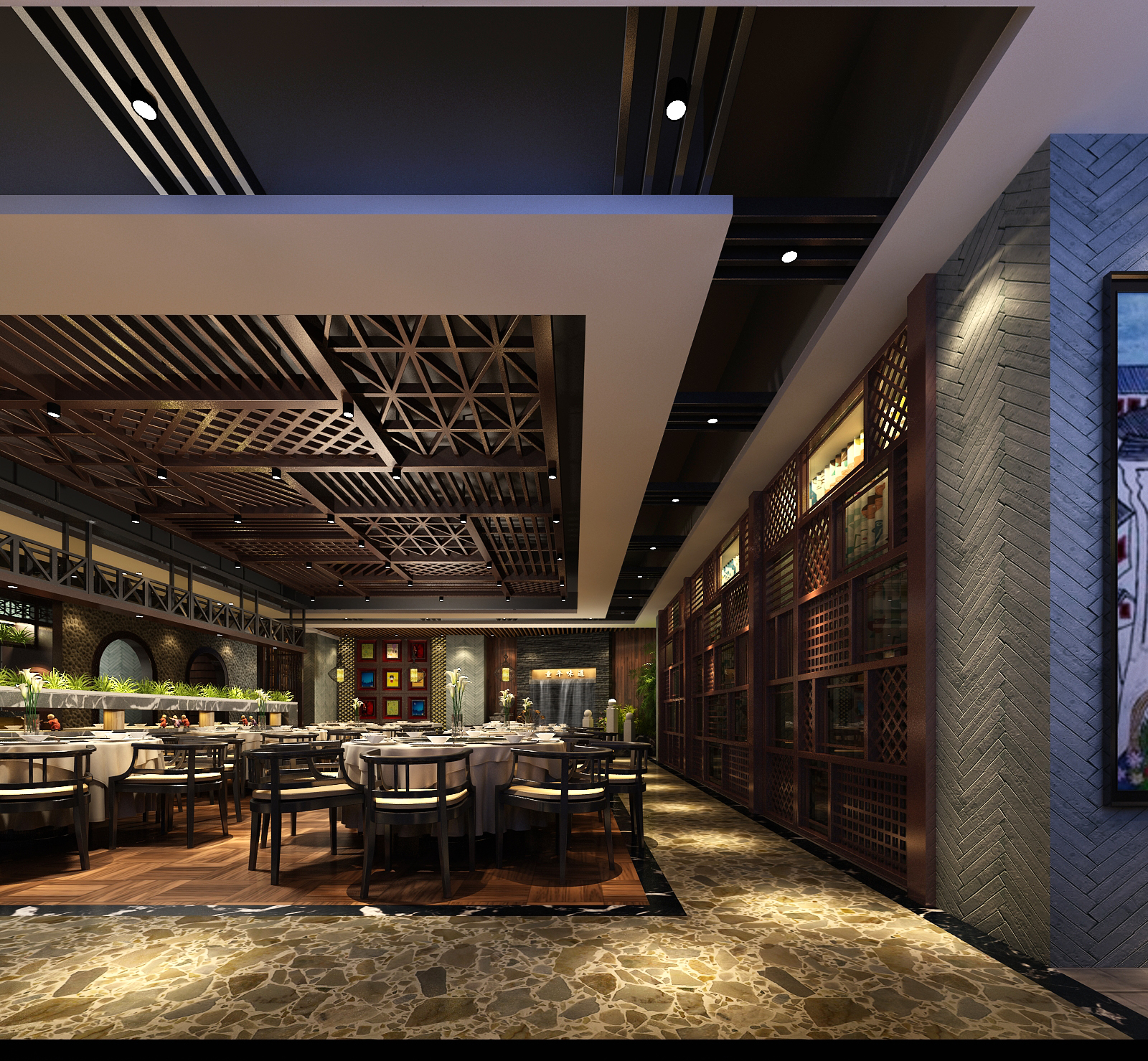 中餐厅效果图设计作品赏析