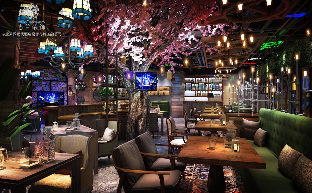 汉中钨托邦主题音乐餐厅设计 | 古兰装饰-欧模网