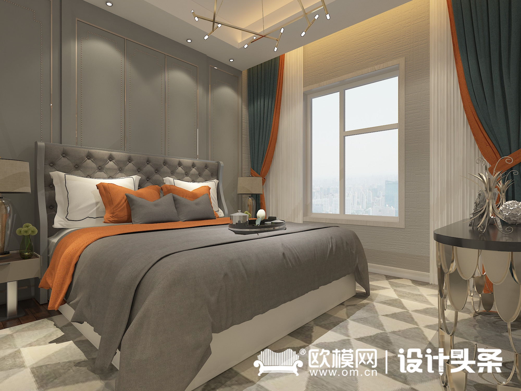 三楼北边卧室最终效果图