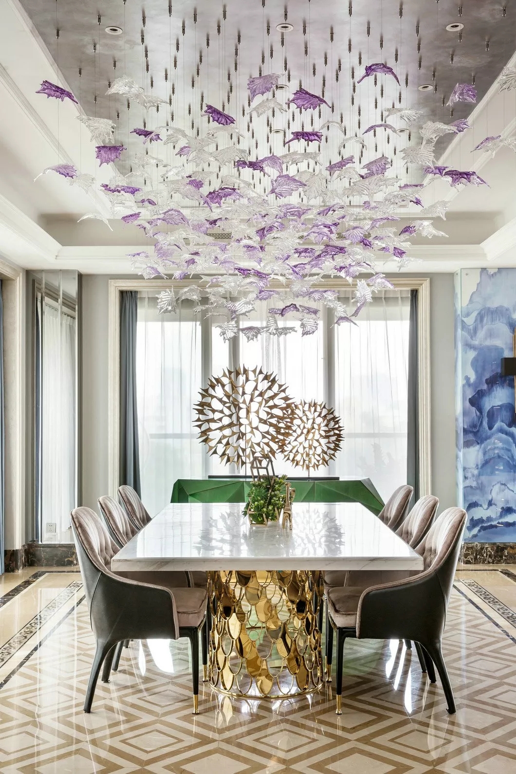 400㎡浙江杭州摩登艺术风住宅--尚层装饰