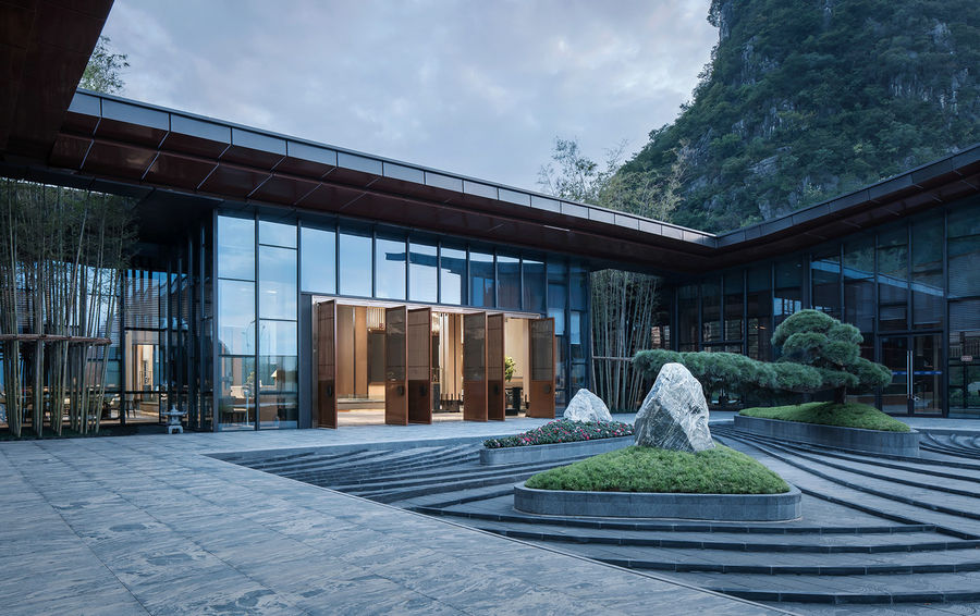 1200㎡ 现代中式 . 桂林伴山云庐售楼处 | 深圳太合设计-欧模设计圈