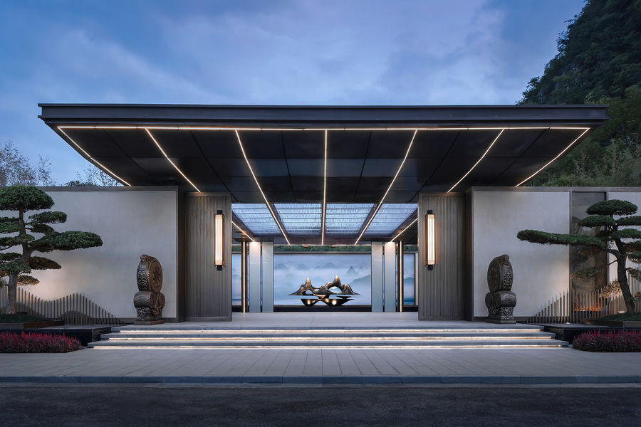 1200㎡ 现代中式 . 桂林伴山云庐售楼处 | 深圳太合设计-欧模设计圈