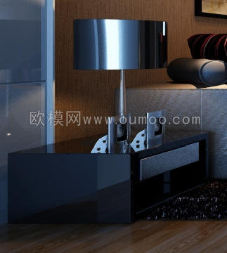 现代金属台灯3D模型免费下载-免费3dmax模型库-欧模网