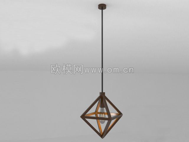 现代金属吊灯3D模型