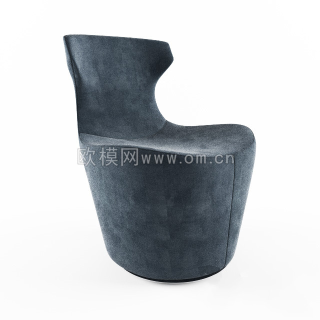 现代布艺单人沙发3d模型