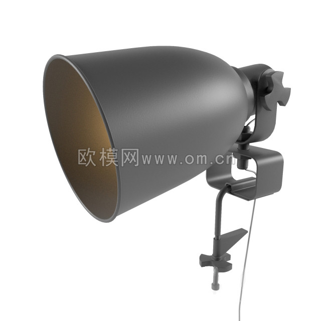现代金属射灯3D模型