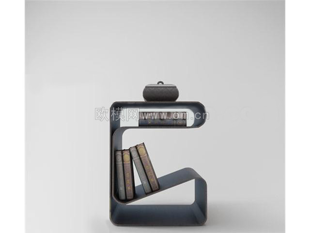 现代金属床头柜3d模型
