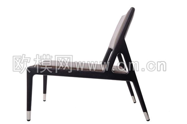 现代皮革单椅3D模型