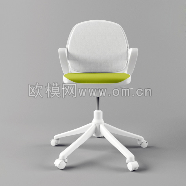 现代网布办公椅职员椅3D模型