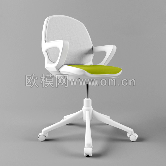 现代网布办公椅职员椅3D模型