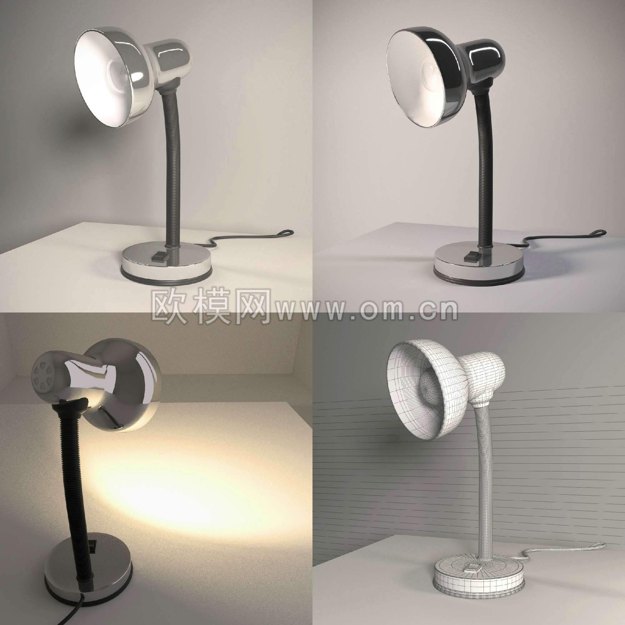 现代简约台灯3D模型免费下载 (28)-免费3dmax模型库-欧模网