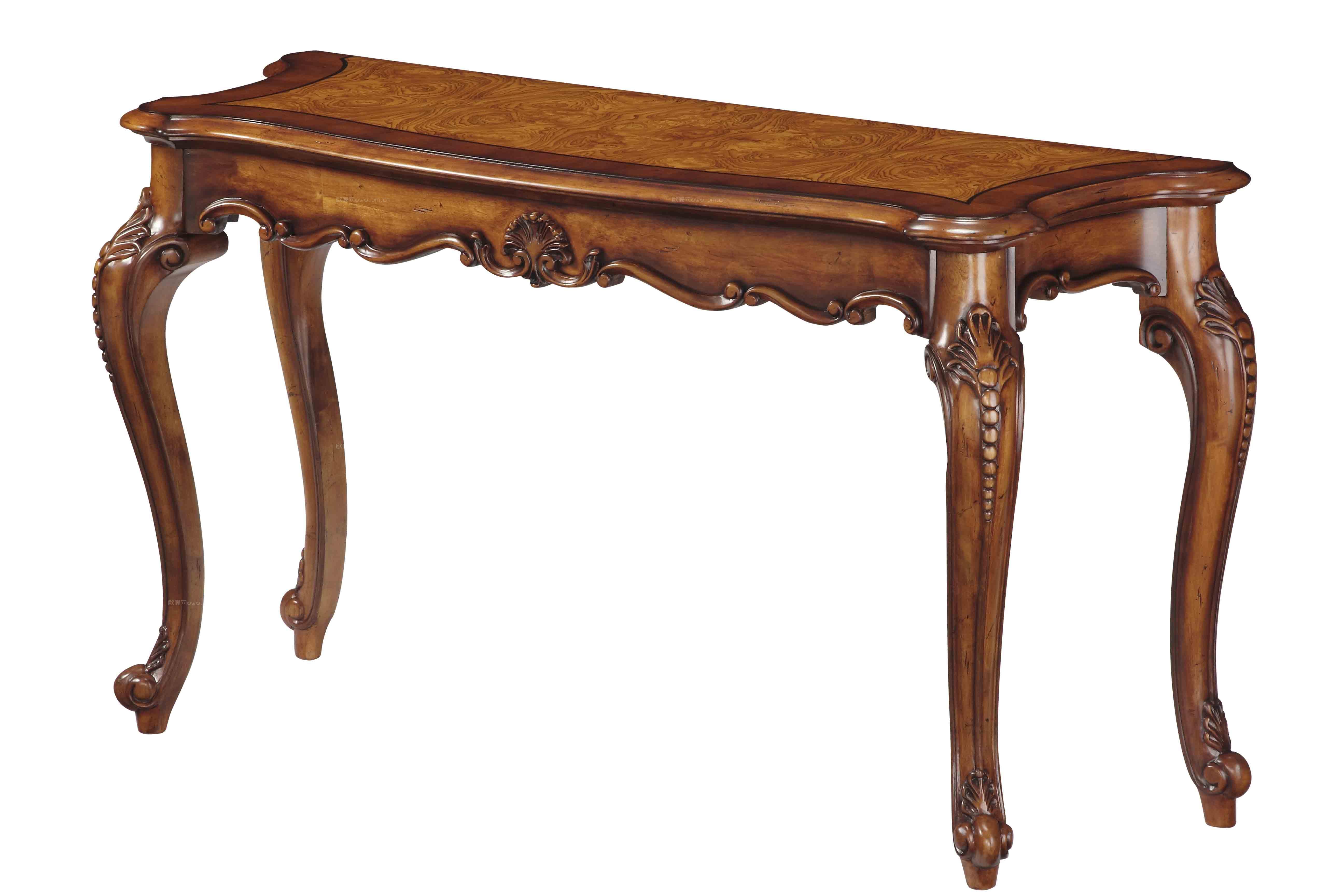 欧式实木端景条案3d模型